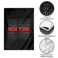 New York Vintage Garden Flag State Pride Classic Throwback Design