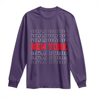 New York Vintage Long Sleeve Shirt State Pride Classic Throwback Design