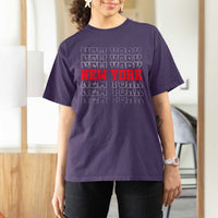 New York Vintage T Shirt For Women State Pride Classic Throwback Design