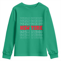 New York Vintage Youth Sweatshirt State Pride Classic Throwback Design