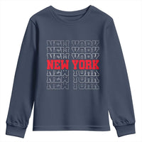 New York Vintage Youth Sweatshirt State Pride Classic Throwback Design