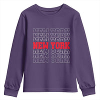 New York Vintage Youth Sweatshirt State Pride Classic Throwback Design