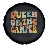 Camper Queen Spare Tire Cover Retro Groovy Funny Women Girls RV Camping Lovers - Wonder Print Shop