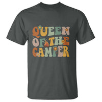 Camper Queen T Shirt Retro Groovy Funny Women Girls RV Camping Lovers - Wonder Print Shop
