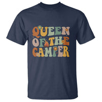 Camper Queen T Shirt Retro Groovy Funny Women Girls RV Camping Lovers - Wonder Print Shop