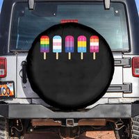 LGBT Rainbow Popsicles Spare Tire Cover Summer Ice Cream LGBTQ Pride Ally - Wonder Print Shop