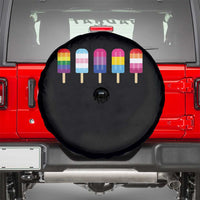 LGBT Rainbow Popsicles Spare Tire Cover Summer Ice Cream LGBTQ Pride Ally - Wonder Print Shop
