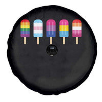 LGBT Rainbow Popsicles Spare Tire Cover Summer Ice Cream LGBTQ Pride Ally - Wonder Print Shop