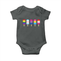 LGBT Rainbow Popsicles Baby Onesie Summer Ice Cream LGBTQ Pride Ally - Wonder Print Shop