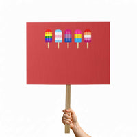 LGBT Rainbow Popsicles Protest Sign Summer Ice Cream LGBTQ Pride Ally - Wonder Print Shop
