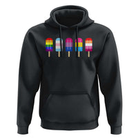 LGBT Rainbow Popsicles Hoodie Summer Ice Cream LGBTQ Pride Ally - Wonder Print Shop