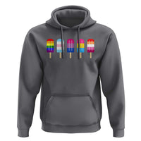 LGBT Rainbow Popsicles Hoodie Summer Ice Cream LGBTQ Pride Ally - Wonder Print Shop