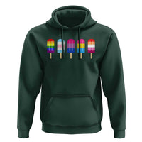 LGBT Rainbow Popsicles Hoodie Summer Ice Cream LGBTQ Pride Ally - Wonder Print Shop