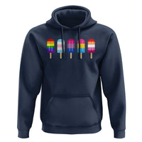 LGBT Rainbow Popsicles Hoodie Summer Ice Cream LGBTQ Pride Ally - Wonder Print Shop