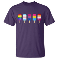 LGBT Rainbow Popsicles T Shirt Summer Ice Cream LGBTQ Pride Ally - Wonder Print Shop