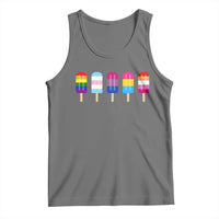 LGBT Rainbow Popsicles Tank Top Summer Ice Cream LGBTQ Pride Ally - Wonder Print Shop