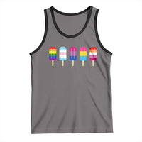 LGBT Rainbow Popsicles Tank Top Summer Ice Cream LGBTQ Pride Ally - Wonder Print Shop