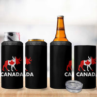 Canada Moose Maple Leaf 4 in 1 Can Cooler Tumbler Canadian Pride