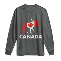 Canada Moose Maple Leaf Long Sleeve Shirt Canadian Pride