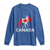 Canada Moose Maple Leaf Long Sleeve Shirt Canadian Pride