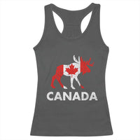 Canada Moose Maple Leaf Racerback Tank Top Canadian Pride
