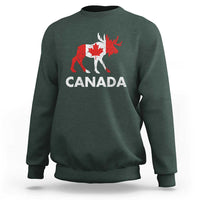 Canada Moose Maple Leaf Sweatshirt Canadian Pride