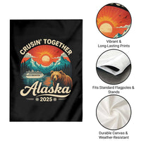 Alaska Cruise Garden Flag Retro Alaskan Cruisin Together Matching Family Cruise - Wonder Print Shop