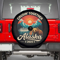 Alaska Cruise Spare Tire Cover Retro Alaskan Cruisin Together Matching Family Cruise - Wonder Print Shop