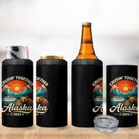 Alaska Cruise 4 in 1 Can Cooler Tumbler Retro Alaskan Cruisin Together Matching Family Cruise - Wonder Print Shop