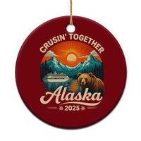 Alaska Cruise Ceramic Ornament Retro Alaskan Cruisin Together Matching Family Cruise - Wonder Print Shop