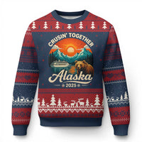 Alaska Cruise Ugly Christmas Sweater Retro Alaskan Cruisin Together Matching Family Cruise - Wonder Print Shop