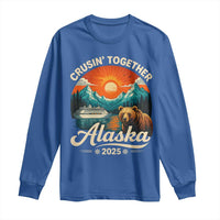 Alaska Cruise Long Sleeve Shirt Retro Alaskan Cruisin Together Matching Family Cruise - Wonder Print Shop