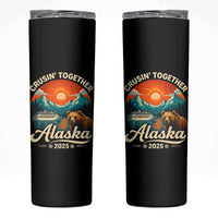Alaska Cruise Skinny Tumbler Retro Alaskan Cruisin Together Matching Family Cruise - Wonder Print Shop