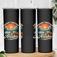 Alaska Cruise Skinny Tumbler Retro Alaskan Cruisin Together Matching Family Cruise - Wonder Print Shop