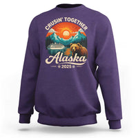 Alaska Cruise Sweatshirt Retro Alaskan Cruisin Together Matching Family Cruise - Wonder Print Shop