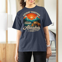Alaska Cruise T Shirt For Women Retro Alaskan Cruisin Together Matching Family Cruise - Wonder Print Shop