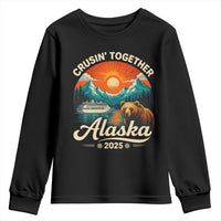 Alaska Cruise Youth Sweatshirt Retro Alaskan Cruisin Together Matching Family Cruise - Wonder Print Shop