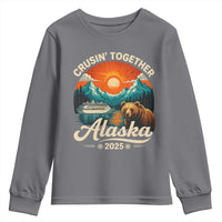 Alaska Cruise Youth Sweatshirt Retro Alaskan Cruisin Together Matching Family Cruise - Wonder Print Shop