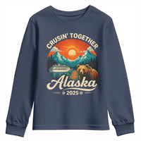 Alaska Cruise Youth Sweatshirt Retro Alaskan Cruisin Together Matching Family Cruise - Wonder Print Shop