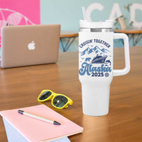 Alaska Cruise Tumbler With Handle Cruisin Together Matching Family Cruise 2025 - Wonder Print Shop