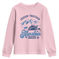 Alaska Cruise Youth Sweatshirt Cruisin Together Matching Family Cruise 2025 - Wonder Print Shop