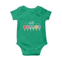Hello Summer Vacation Ice Cream Popsicle Ice Lolly Baby Onesie - Wonder Print Shop