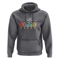 Hello Summer Vacation Ice Cream Popsicle Ice Lolly Hoodie - Wonder Print Shop
