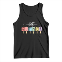 Hello Summer Vacation Ice Cream Popsicle Ice Lolly Tank Top - Wonder Print Shop
