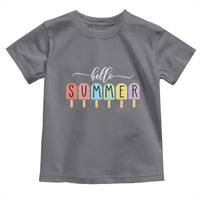Hello Summer Vacation Ice Cream Popsicle Ice Lolly Toddler T Shirt - Wonder Print Shop