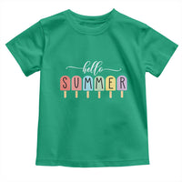 Hello Summer Vacation Ice Cream Popsicle Ice Lolly Toddler T Shirt - Wonder Print Shop