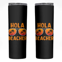 Hola Beaches Skinny Tumbler Funny Beach Vacation Summer - Wonder Print Shop