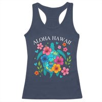Aloha Hawaii Racerback Tank Top Sea Turtle Summer Hawaiian Island - Wonder Print Shop