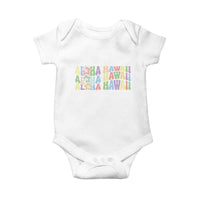 Aloha Hawaii Baby Onesie Flower Summer Hawaiian Island - Wonder Print Shop