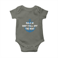 Funny Cruise Baby Onesie Rule #1 Dont Fall Off The Boat - Wonder Print Shop